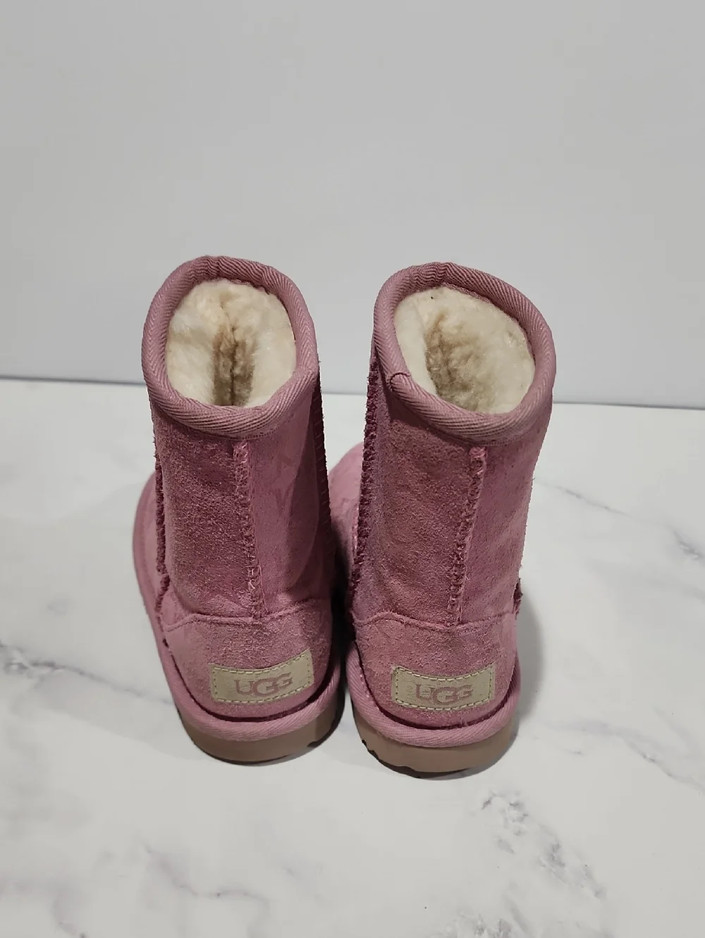 Ugg  Pink Star Suede Winter Boots